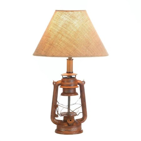 GLOWFLOW 6.5 x 4.75 x 19.2 in. Vintage Camping Lantern Table Lamp GL2598470